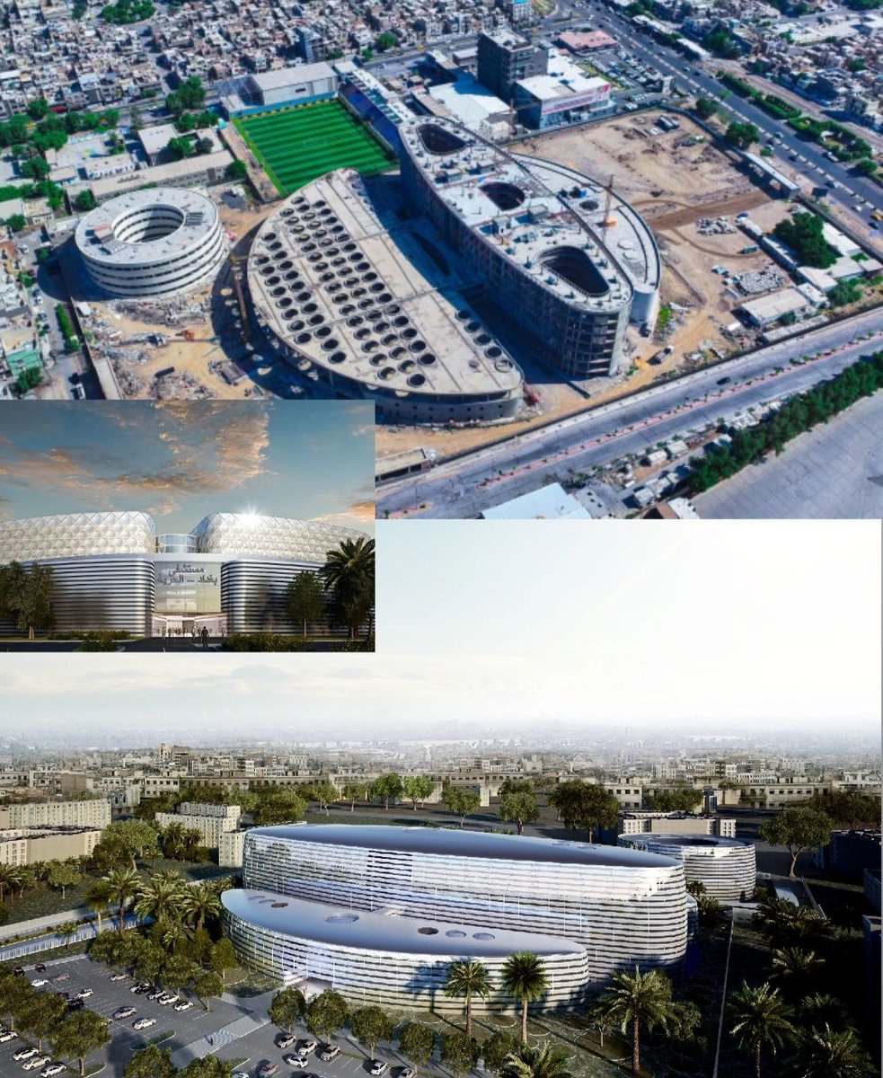 Gelnar_b's tweet image. ماشاء الله في العاصمة بغداد -🇮🇶

- على اليمين "مستشفى الشعب العام" أفتتحت في 2025
- على اليسار "مستشفى الحرية العام" ستفتتح عام 2026