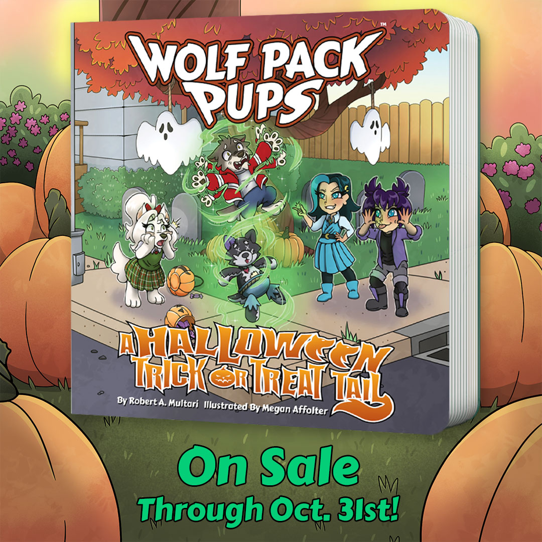 thewolfpackpups's tweet image. Now through #Halloween get $10 off the #WolfPackPups: A Halloween #TrickorTreat Tail #childrensbook and #werewolf #plushtoys at the @LoneWolfComics online shop! shop.lonewolfcomics.com/product-catego…

Written By: @RobMultari
Illustrated By: @MEA_Illustrates
Plushie Produced By: @SkeltonCrew