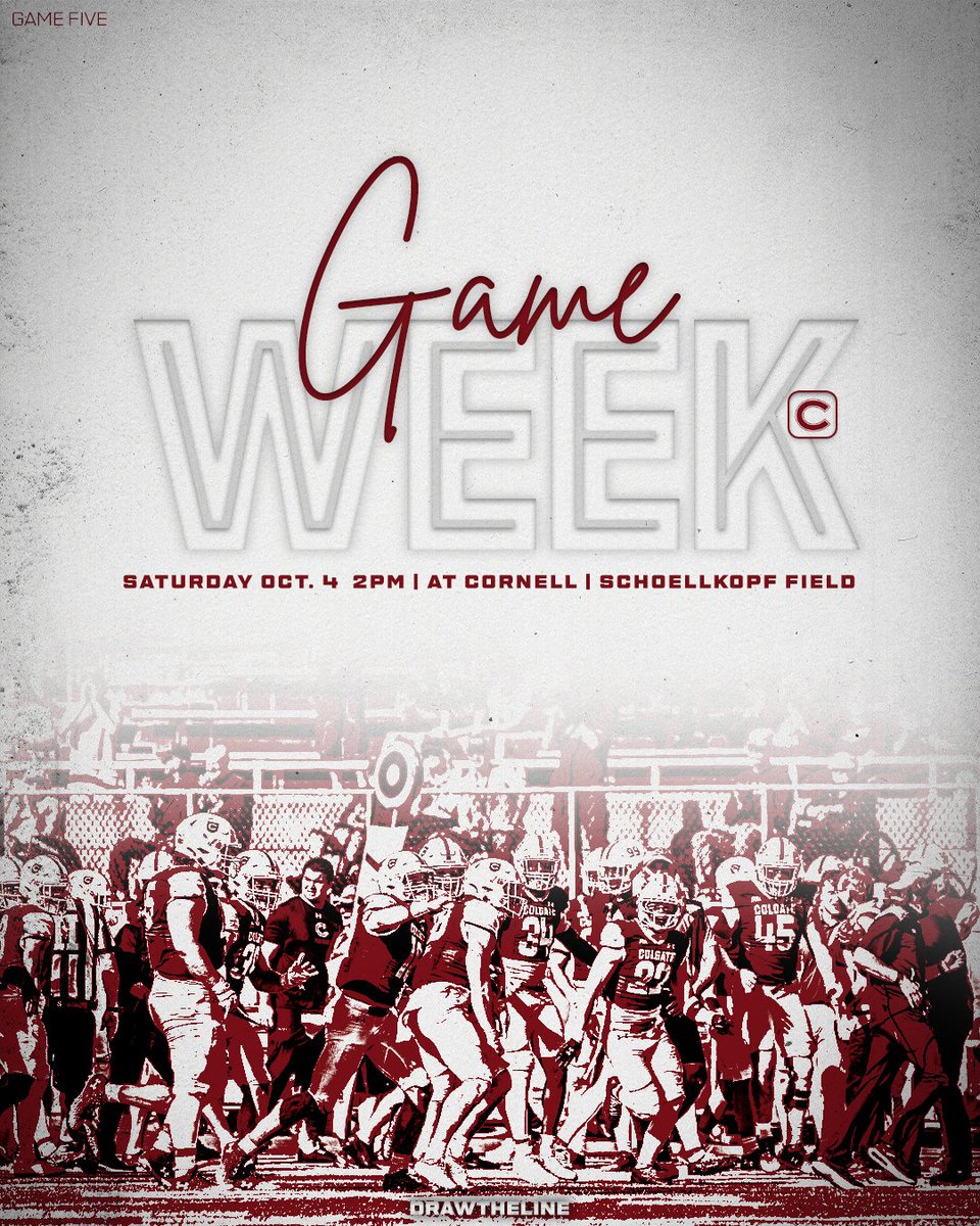 ColgateFB's tweet image. 𝐖𝐞𝐞𝐤 𝐒𝐢𝐱

#GoGate | #DrawTheLine