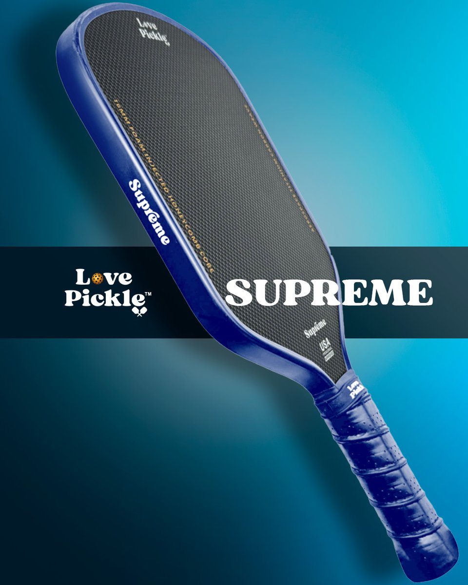 LovePickleStore's tweet image. To be Supreme is to rise with purpose, play with precision, and leave a mark every time you step on the court.

Shop the collection at lovepickle.store 💥

#lovepickle #supremestyle #pickleballgear #pickleballwomen #pickleballpower #titaniumpaddle #pickleballperformance