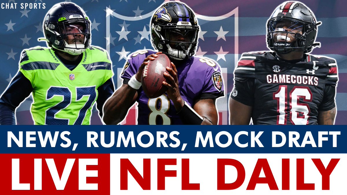 Back LIVE on NFL Daily! 

- Lots of NFL News
- NFL trade rumors
- 2026 NFL Mock Draft Reaction
- Mailbag
- And more! 

WATCH: youtube.com/live/oj9ueN4Qy…

<a href="/ChatSports/">Chat Sports</a> <a href="/aydenparece/">Ayden Parece</a>