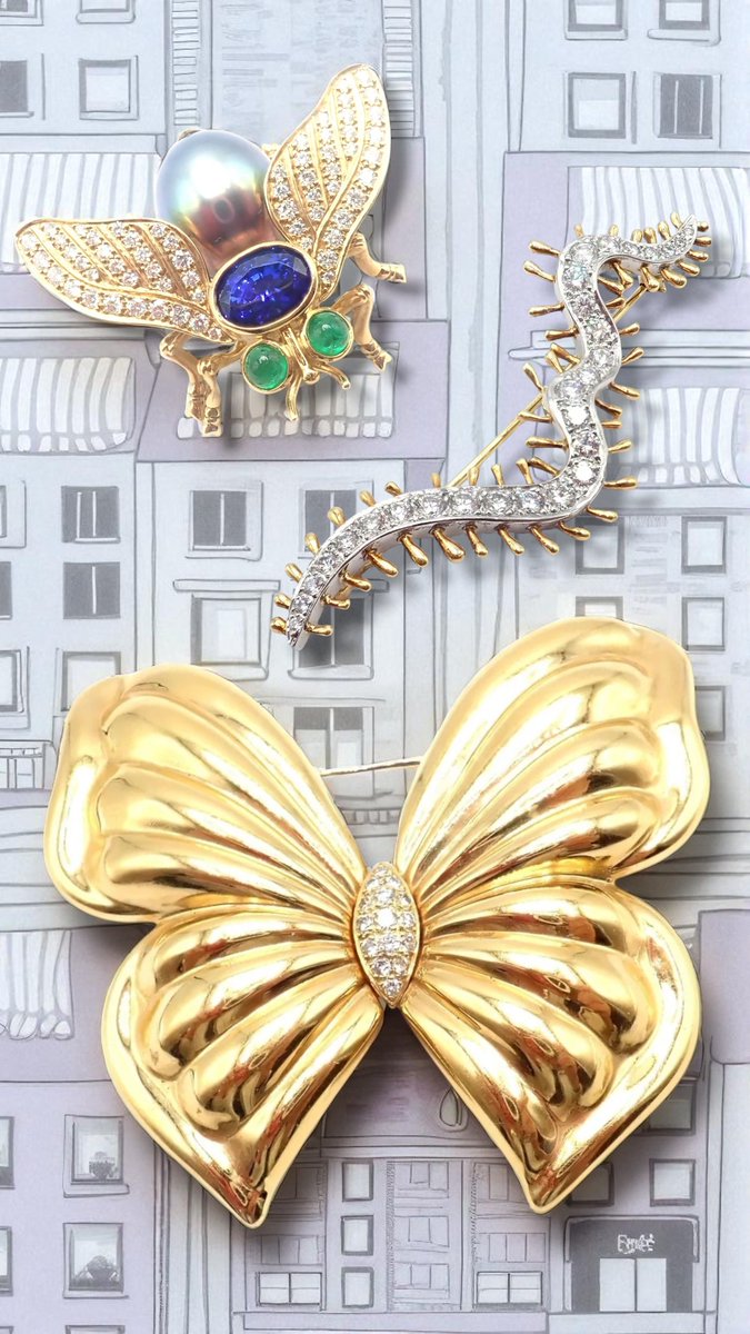 FORTROVE's tweet image. 🦋🐞🐝 Which insect would you wear? Tiffany &amp;amp; Co. &amp;amp; Van Cleef &amp;amp; Arpels bug brooches are here. Rare, whimsical &amp;amp; iconic. Shop &amp;amp; #MakeAnOfferOnLuxury 💎 ➡️ - mailchi.mp/fortrove/bugs9…

#FortroveJewelry #Fortrove #VanCleefArpels #Tiffany&amp;amp;Co