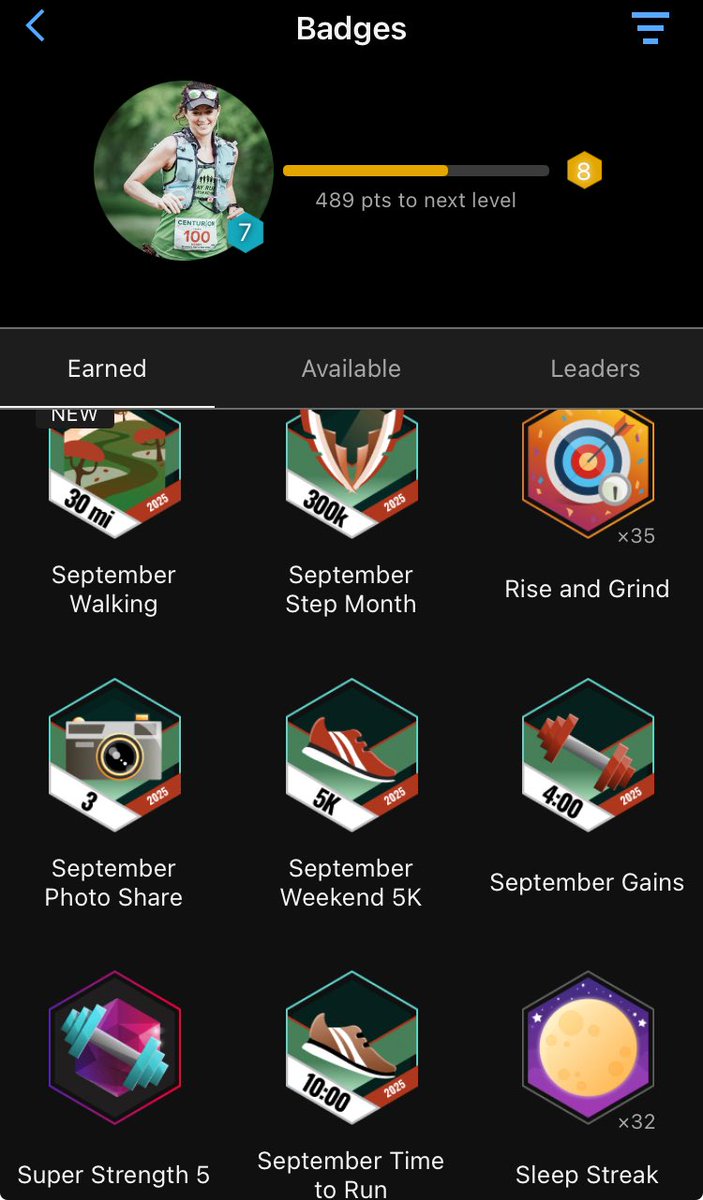 New badges to end September #garminslut