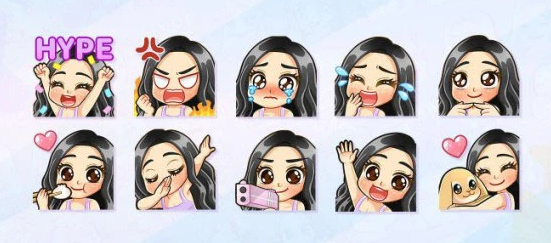 CooperHamaya's tweet photo. Just wrapped up this custom emote pack for a lovely streamer client! 🎨💜
Say hello to [HER] and her 9 moods — ready to light up any chat 💬✨
From hype to sass, she’s got all the reactions covered.
💅 Commission slots open — let’s create your emote vibe next! https://t.co/oGChyE59aG
