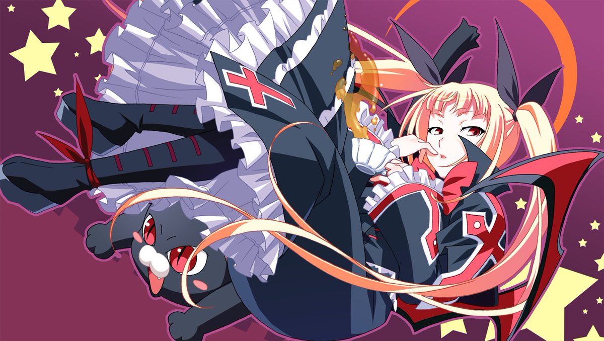 dailyfggirls's tweet image. the fighting game girl of the day is
  rachel alucard ♡ blazblue