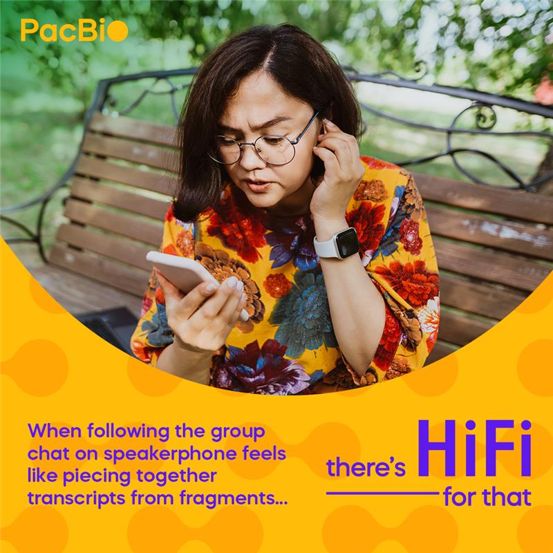PacBio's tweet image. Group chat on speakerphone means fragments, overlaps, confusion. 

Short reads do the same to transcripts.

HiFi = every isoform, end to end. 

📘 Get the Seq 101 guide: bit.ly/4pC0NHv

#TheresHiFiForThat #PacBio #ScienceHumor