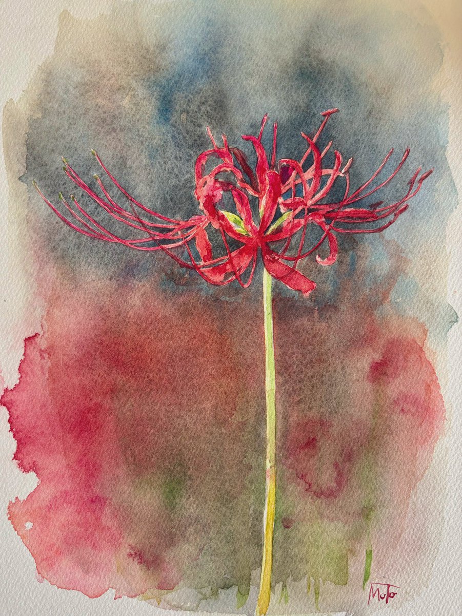 水彩画 Eng sub] Watercolor demonstration | Wet-in-Wet paints an