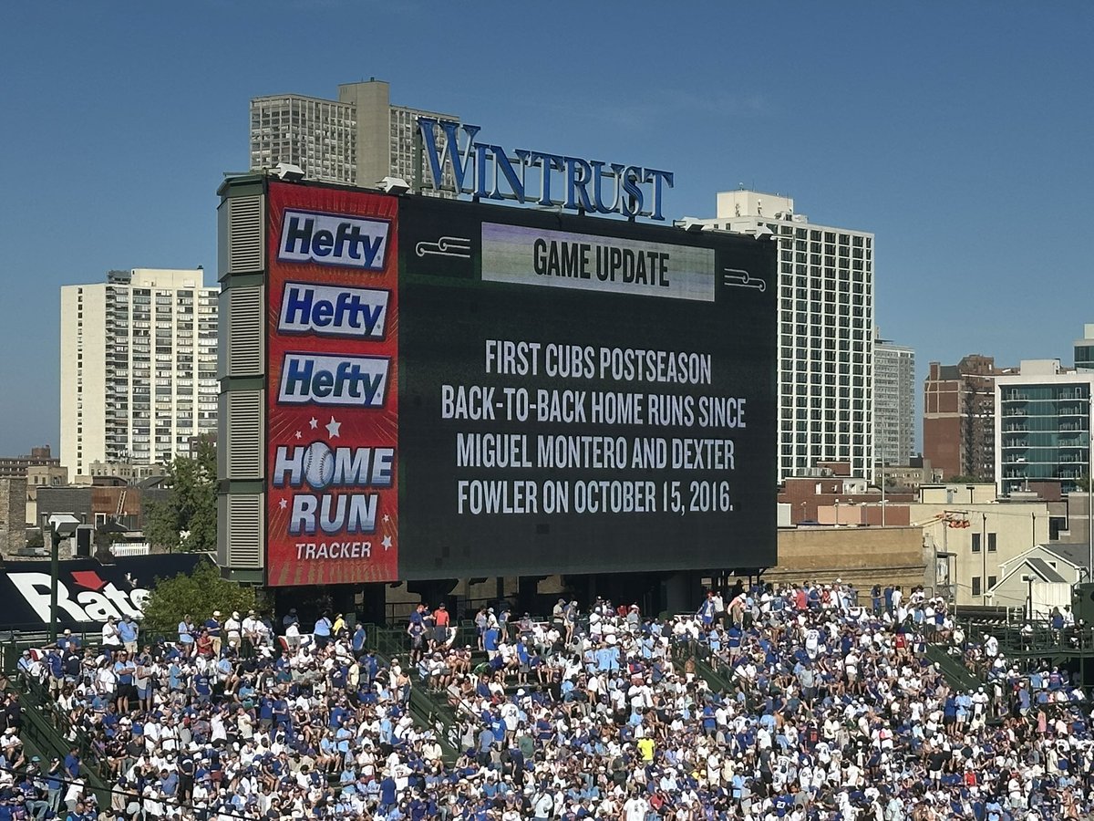 I was at that game too! Wrigley was literally shaking #Cubs