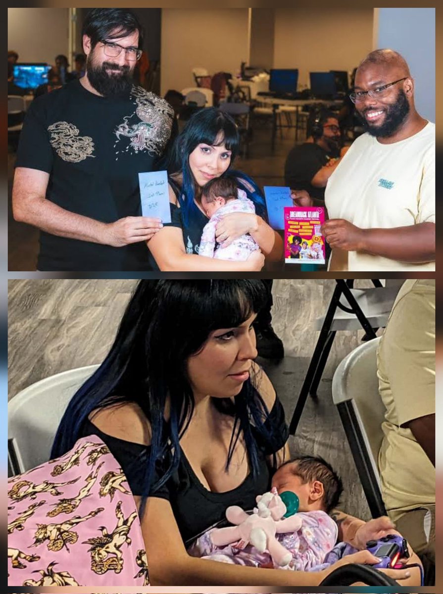 NerdPy's tweet image. Se volvió viral la imagen de la ganadora de un torneo de #MortalKombat en Florida, EEUU; todo mientras sostiene a su beba pequeñita en sus brazos.

&apos;Legion&apos; es una diseñadora, artista en 3D y madre que ocasionalmente juega juegos de lucha cuando tiene tiempo entre trabajar y…