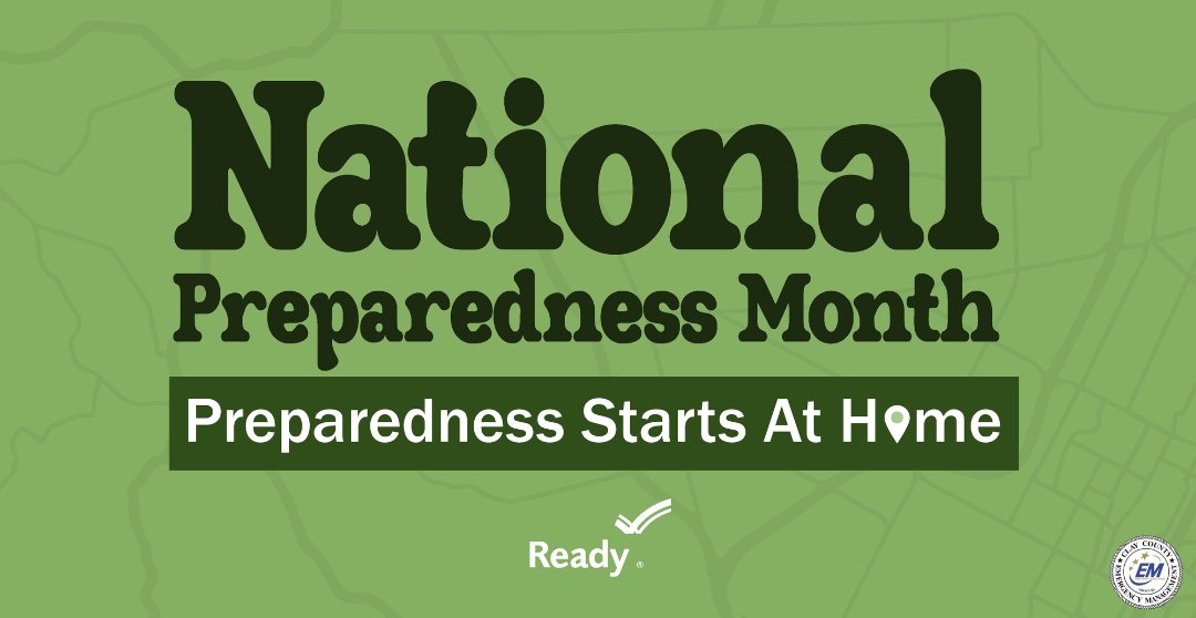 Thanks for following along with us for National Preparedness Month! Remember, preparedness is a year round activity. Take the momentum you gained this month and keep it going! #BePrepared #HaveAPlan