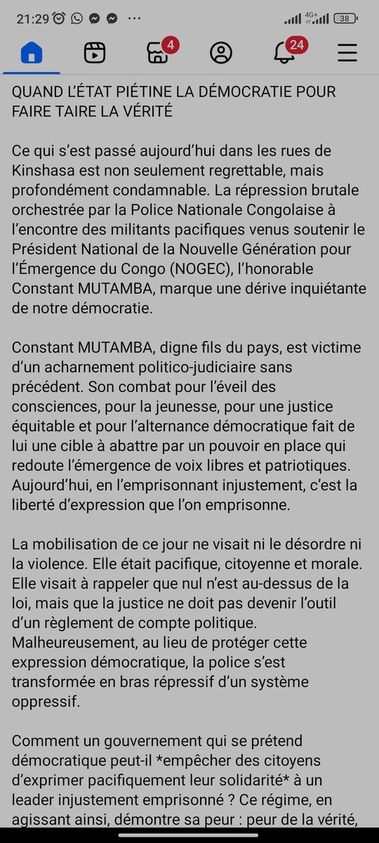SamuelMukonkole's tweet photo. MUKONKOLE à dit : https://t.co/uogaIhTVqK