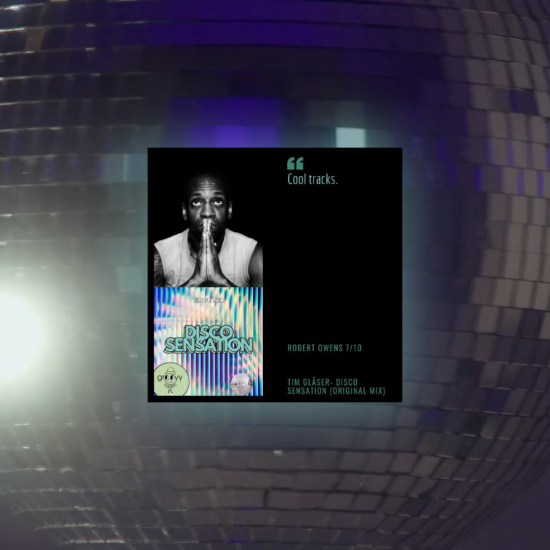 groovy_riddim's tweet image. 💪🏾One of the supporters of ‘Disco Sensation’ by #timglaeser is #robertowens!

🔝💯This track is in the Top 100 Nu Disco / Indie Dance Traxsource’s list. [#100]

🛒Get it exclusively now on @traxsource: traxsource.com/title/2613192/…