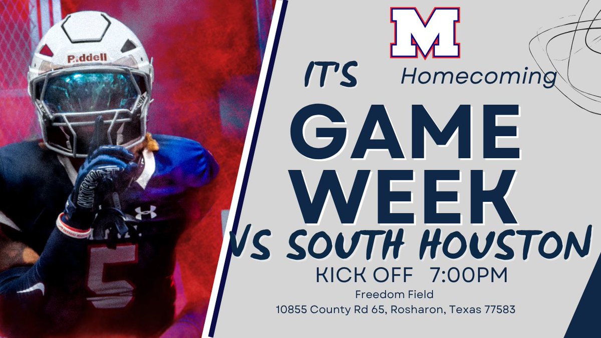 It's Homecoming and the stands need to be LOUD! Come out, wear your school colors, bring the noise, and help power the Mavs to victory! 
<a href="/CoachKirkMartin/">Kirk Martin</a>
<a href="/ManvelHS/">Manvel High School</a>
<a href="/AlvinISDAth/">Alvin ISD Athletics</a>
#recruitmanvel #family