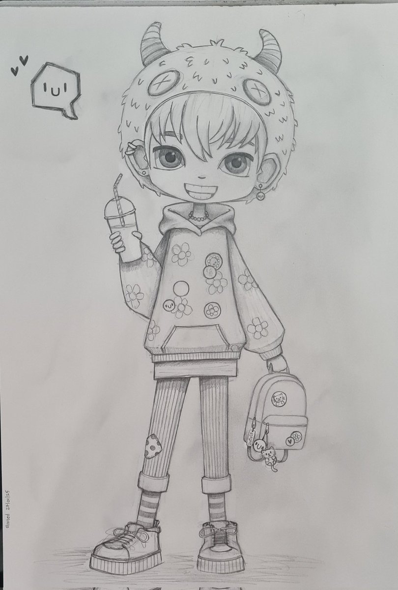 Smile ^__^ ... really happy with how the sketch looks now its been inked and coloured ^__^ such a happy smile
.
.
.
#windsornewton #molotowmarkers #copicmultiliner #polychromos #pencilsketch #cuteillustration #kawaiiillustration