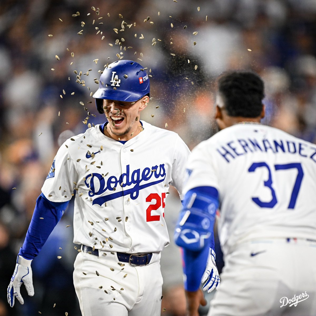 Dodgers's tweet image. Cue the sunflower seeds!