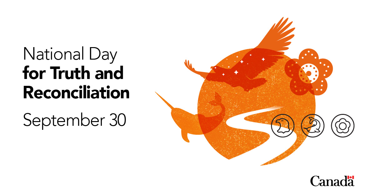September 30 is the National Day for Truth &amp; Reconciliation 🧡 Wear orange, reflect, and honour Survivors &amp; the children who never returned home.
Find in-person &amp; online events across Alberta: bit.ly/3K1lht0 #NDTR