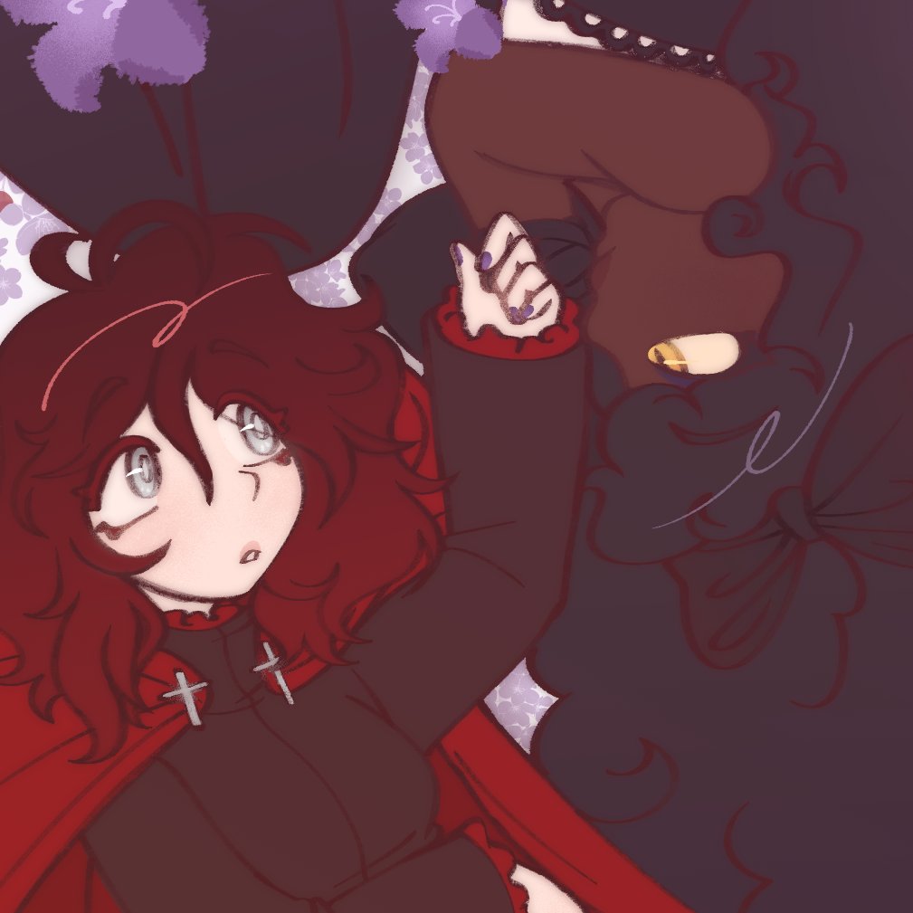 triviatorchwick's tweet image. &quot;cuz i&apos;m in a field of dandelions 
wishing on every one that you&apos;d be mine, mine 
and i see forever in your eyes 
i feel okay when i see you smile, smile&quot;  

cm for @smxkeylight 🐞❤️💜#rwby #ladybug