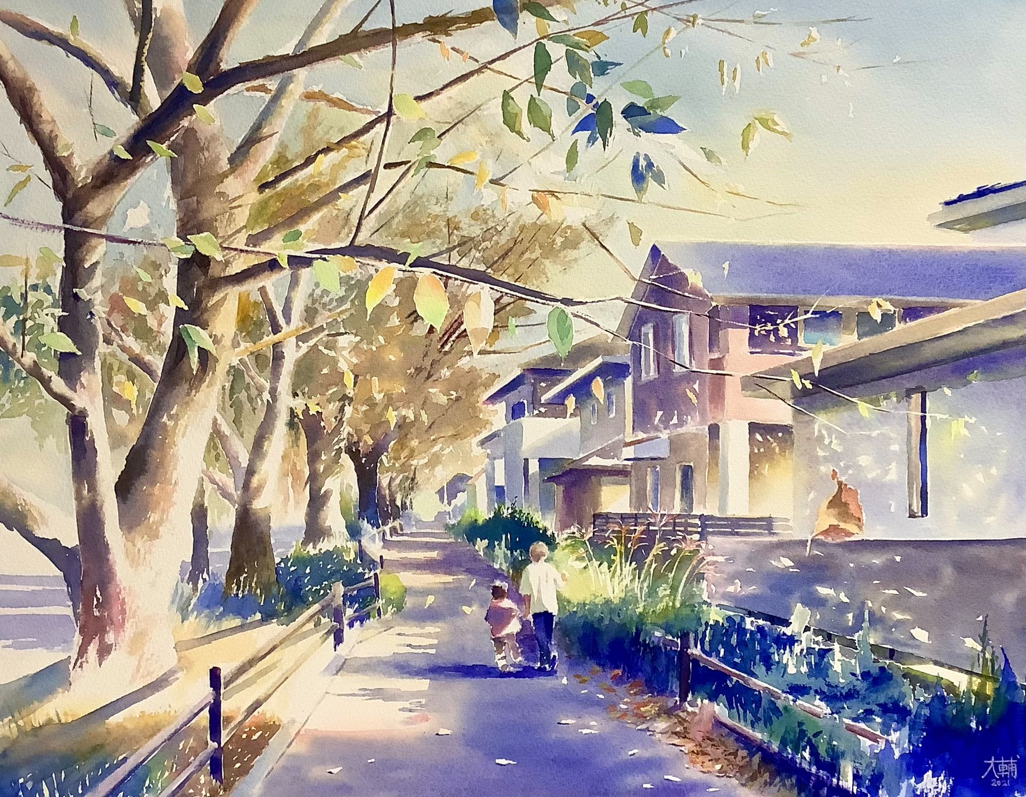 水彩画 DiDi（土井大輔）watercolor on X: 