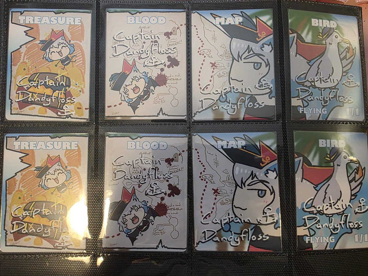 My official <a href="/Dandyfloss_/">Captain Dandyfloss 🌊🏴‍☠️ {Pirate Vtuber}</a> token set arrived lessgoo