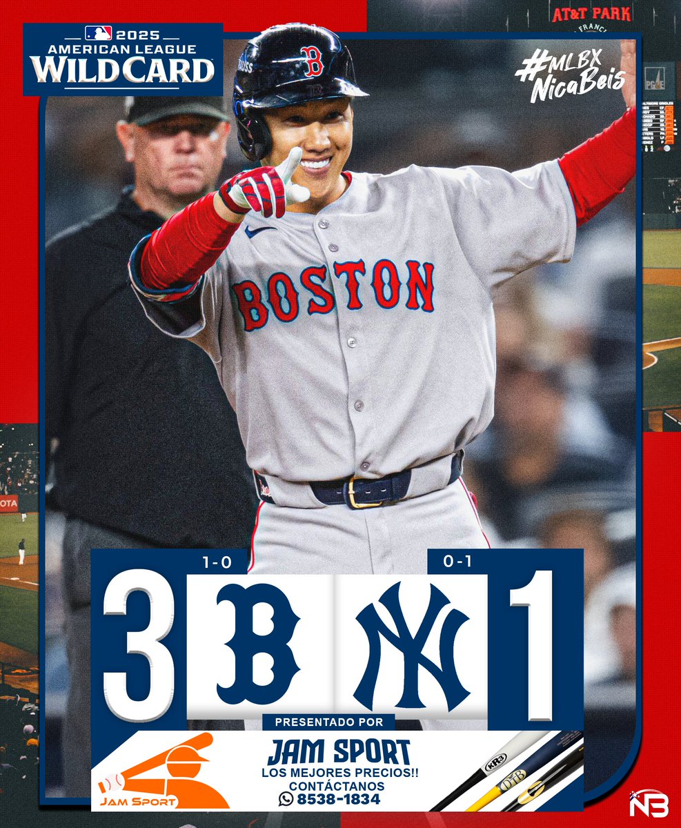 BOSTON PEGA PRIMERO

Los <a href="/RedSox/">Red Sox</a> toman ventaja en la serie derrotando 3x1 a los <a href="/Yankees/">New York Yankees</a>, batazo de Masataka Yoshida al center field en el séptimo inning impulsó 2 carreras, y selló el marcador Alex Bregman con doblete al left field remolcando a Trevor Story en el noveno episodio