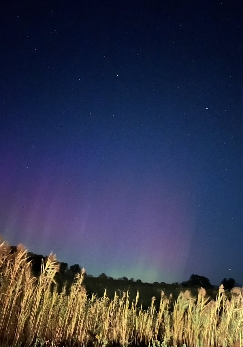 NYFarmer's tweet image. Northern lights over the farm tonight.