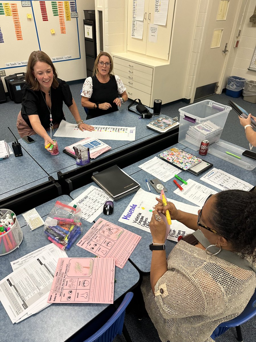 BenbrookFWISD's tweet photo. K-2 teachers building on the 24-25 writing gains by analyzing student work and identifying high leverage next steps for every student!📝 https://t.co/ufbT5P2KxN
