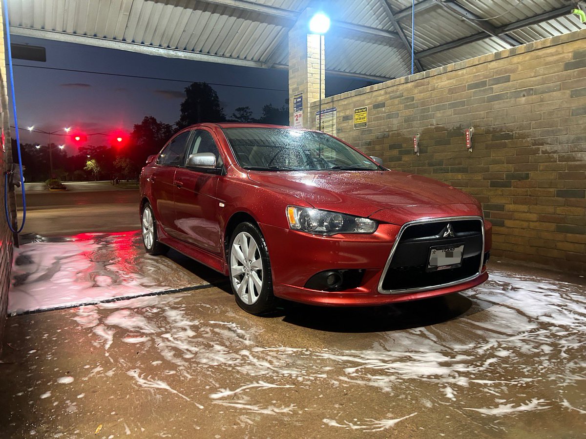 Rally red after a night wash looks nice