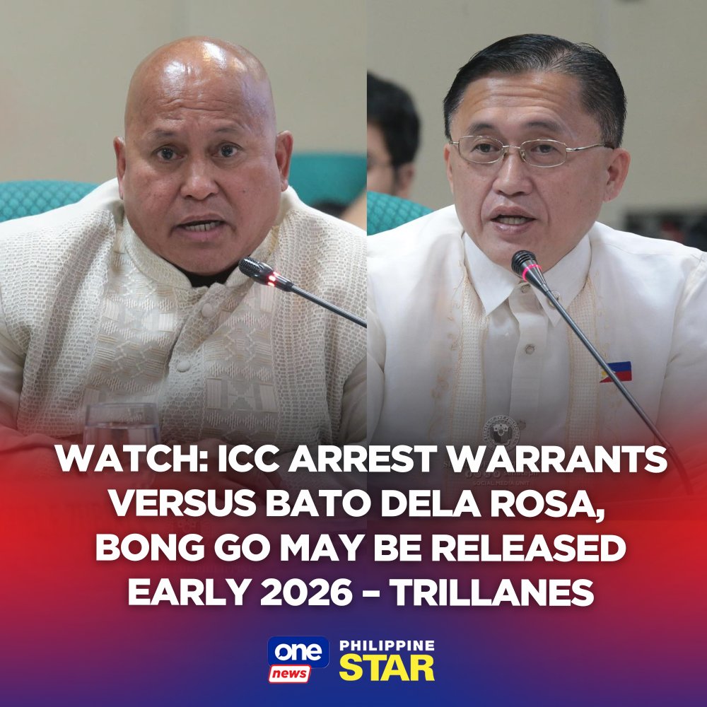 PhilippineStar's tweet photo. #Storycon | Former senator Antonio Trillanes IV said the only pending arrest warrants from the International Criminal Court are for Senators Ronald “Bato” dela Rosa and Bong Go, who he says will be named principals, too, in the war on drugs. https://t.co/a8qZ1ygB3i | via @onenewsph