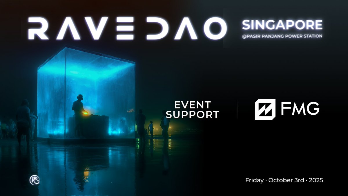 RaveDAO's tweet photo. ๐ธ Money goes future. Rave goes harder. ๐ชฉโก
@fmgroupxyz is supporting #ENL1GHT Singapore ๐ธ๐ฌ
From frontier tech since 2017 to frontier raves in 2025 ๐ they back whatโs next, where databases meet dancefloors and value runs on vibes. ๐ฆพ
Oct 3 ๐
Singaporeโs power station turns https://t.co/C27bnGN5iZ