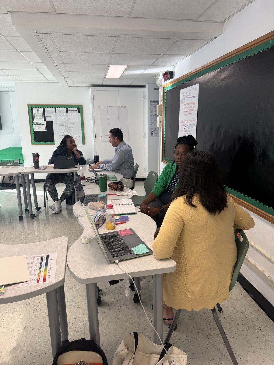 TravisTagDallas's tweet photo. Today our CILT continued working on how we increase student agency through student engagement levels. Here they are sharing what they’ve been trying in the classes and with their teams! #Region4SayNoMore @MJJackson1906 @SHussainDISD @dallasschools https://t.co/u6xnP0X6Gh