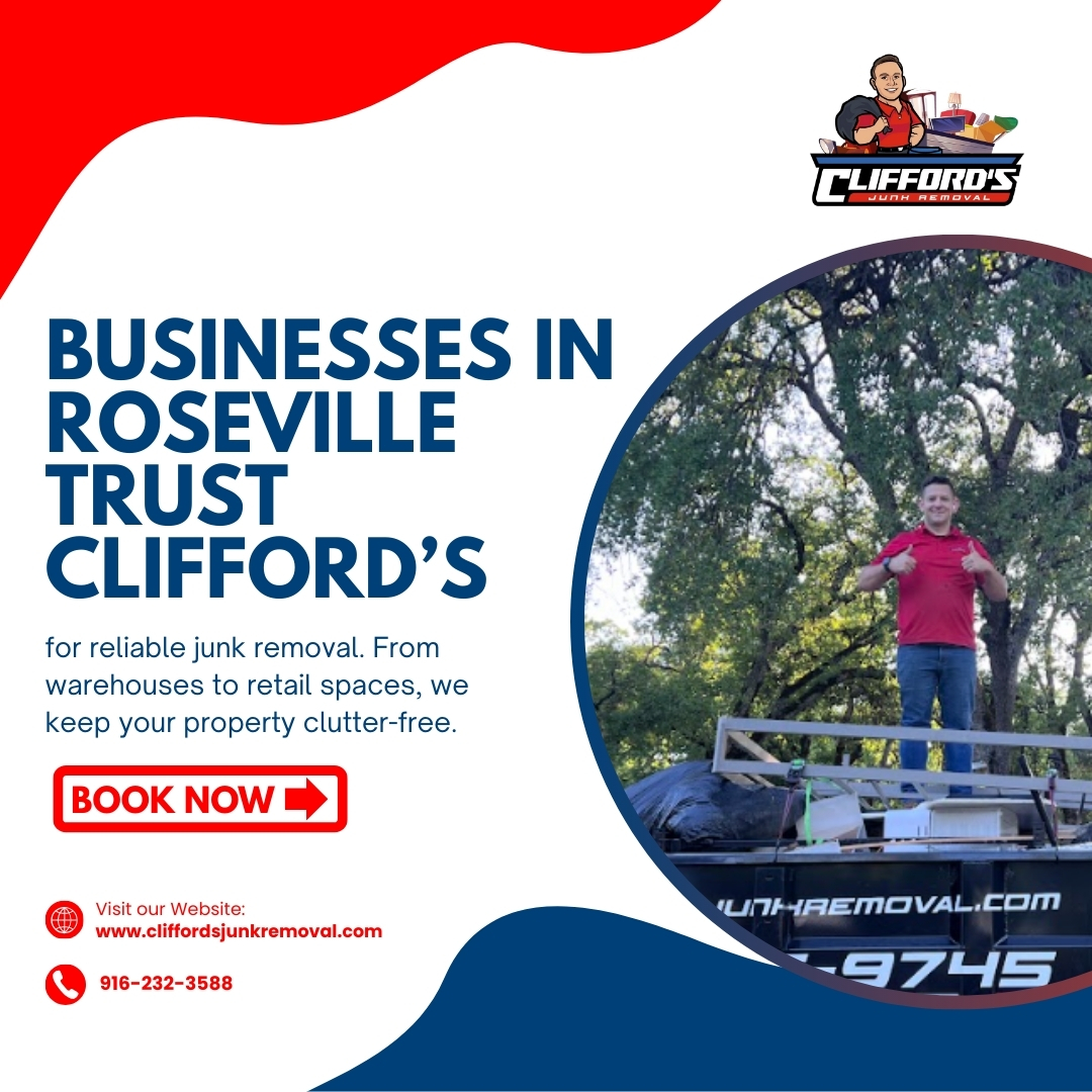 BakerCliff51166's tweet image. Businesses in Roseville trust Clifford’s for reliable junk removal ✅ From warehouses to retail spaces, we keep your property clutter-free.

📞 916-232-3588 | 🌐 cliffordsjunkremoval.com

#JunkRemoval #CommercialCleanup #RosevilleBusiness #CleanSpace #EcoFriendly