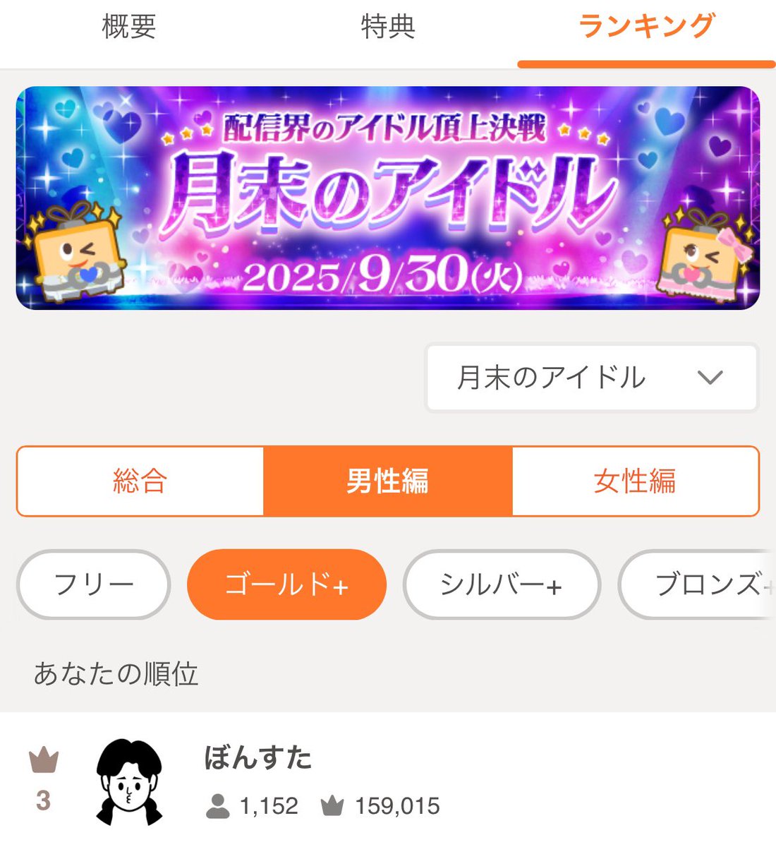 bonstar05's tweet photo. 月末のアイドルイベント３位🖖応援してくれたみんなありがとうございます✨
ぽぉうぽぉう！ https://t.co/PqJcr3Gzs0