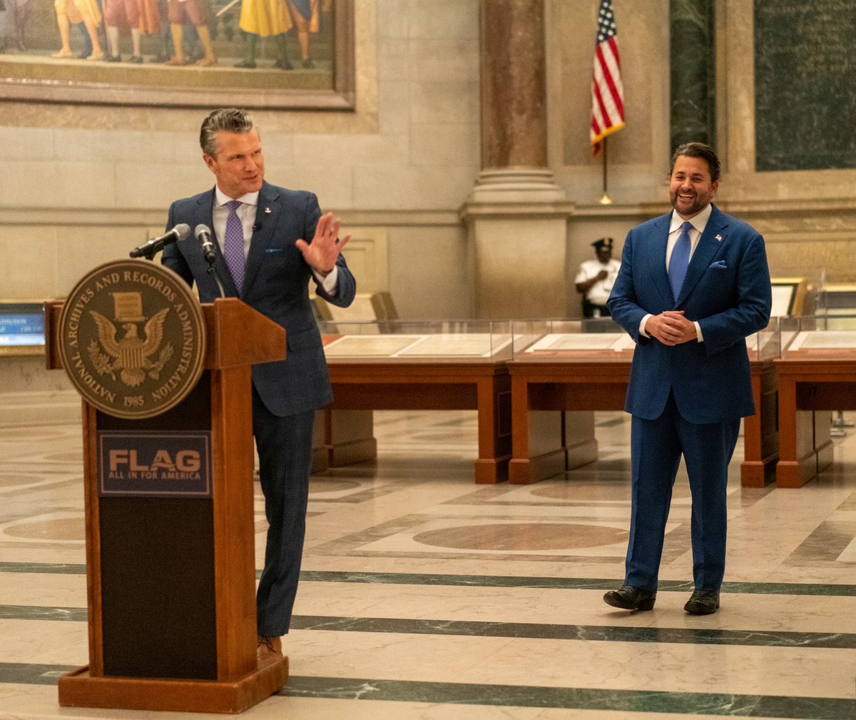 NickAdamsinUSA's tweet image. The Secretary of War, Pete Hegseth, delivered one of the greatest speeches today. He is the best Secretary of War ever.
