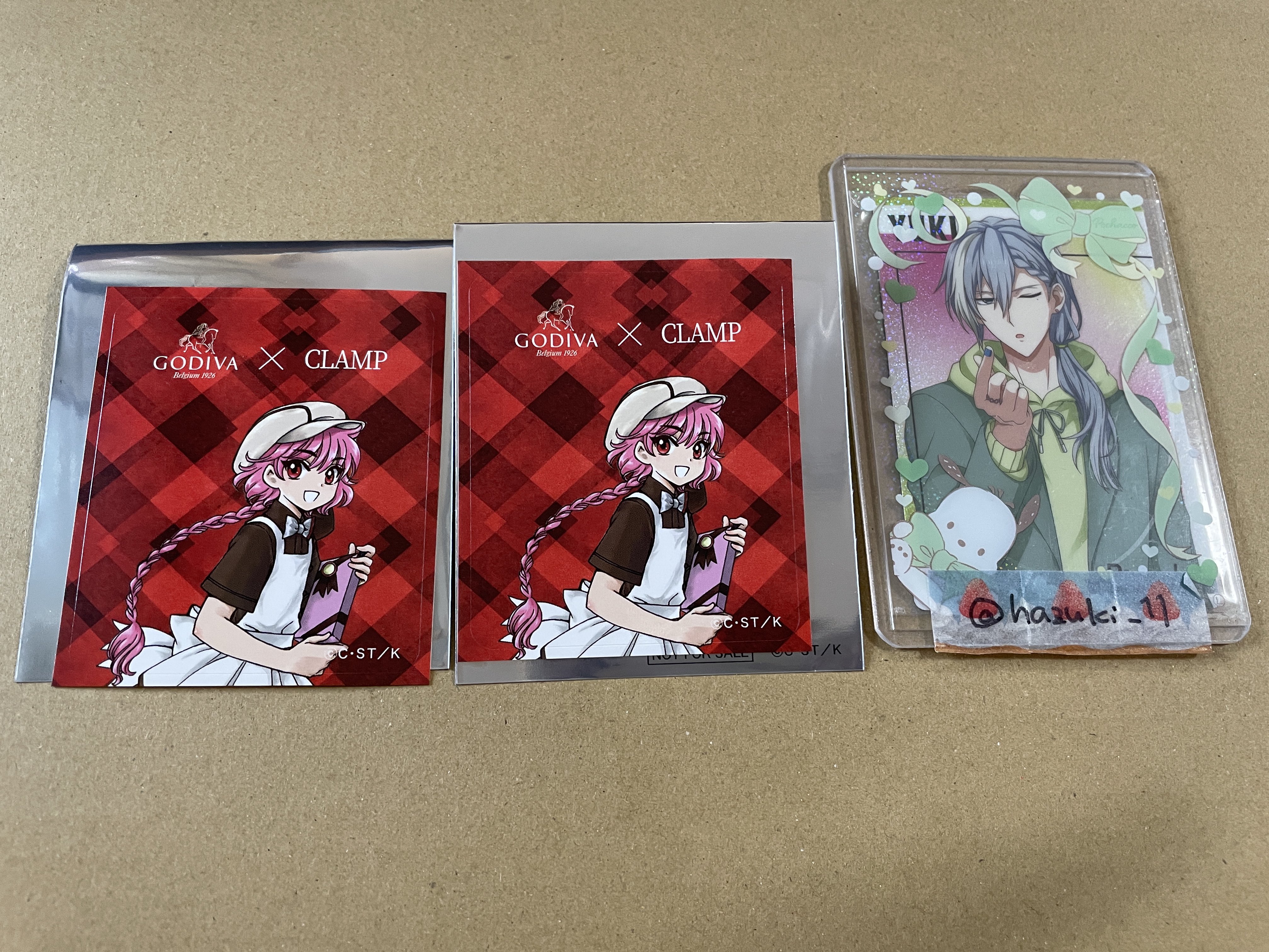 CLAMP GODIVA タンブラー2個　さくら&知世ステッカー CLAMP コラボレーション