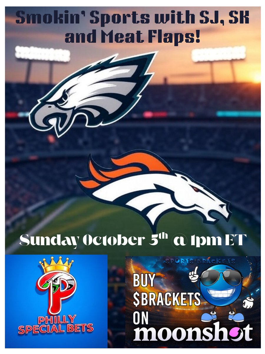 stonerjesus420's tweet image. Congrats @robbielacky you've won $10 in #BRACKETS!

Just download the free @moonshot app and send me your @ name on there to get your prize! 

Moonshot Link: qr.codes/uA6M5K

And everyone don't miss Smokin' Sports on Sunday at 1pm ET! It's Eagles vs Broncos and we will be