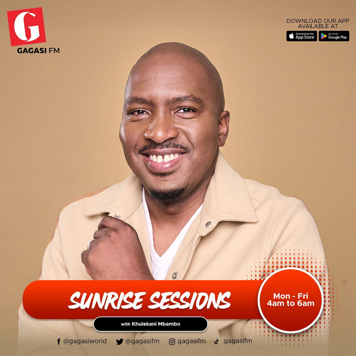 gagasifm's tweet photo. 🙏🏾 Start your day anchored in light, hope & strength. Sunrise Session with Khulekani Mbambo is here to lift your spirit kusukela ekuseni.
☎️: 0861596596
📱: 063 839 9959
🌐: Stream online: https://t.co/2t6dvpbv7w
📲: Listen via the Gagasi FM App
#SunriseSession
#GagasiFM
#TheSoundOfKZN