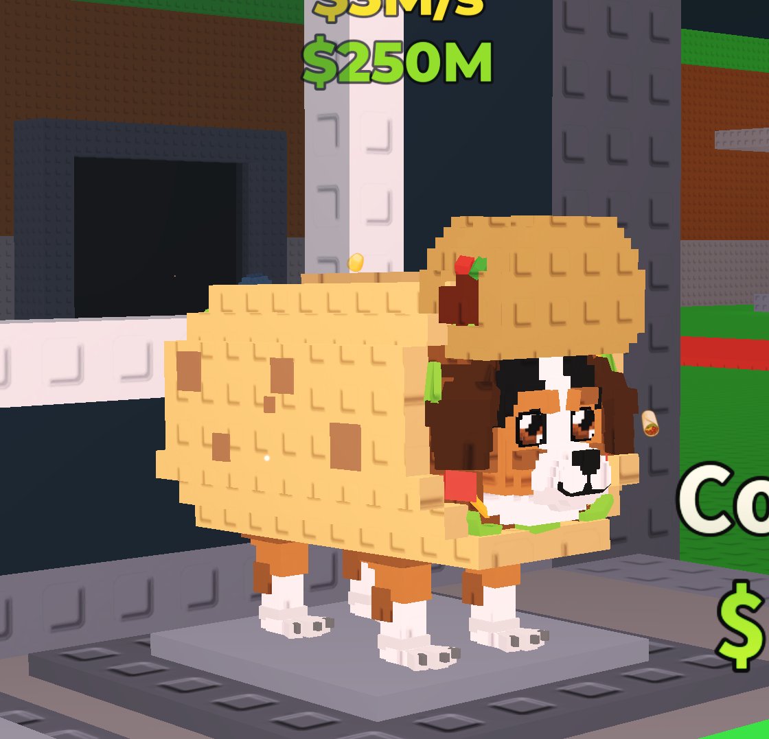 Modeled the limited Perrito Burrito for Taco Tuesday for Steal a Brainrot, hope you got yours!
