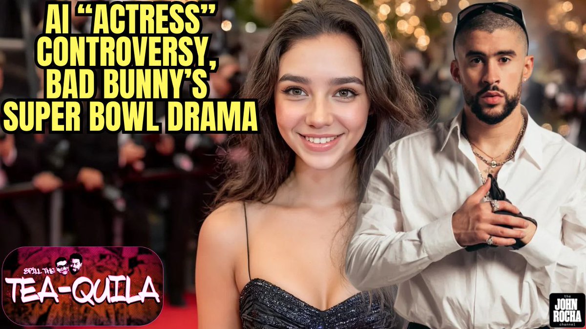 On today's #SpillTheTeaQuila we discuss: 

-Bad Bunny to Play the Super Bowl LX Halftime Show
-A.I. Actress Backlash
-NFL and WNBA Drama

and more!

Join myself and @therochasays at 4pm PST as we break it all down! 

📺 :youtube.com/live/zvQbDdNel…