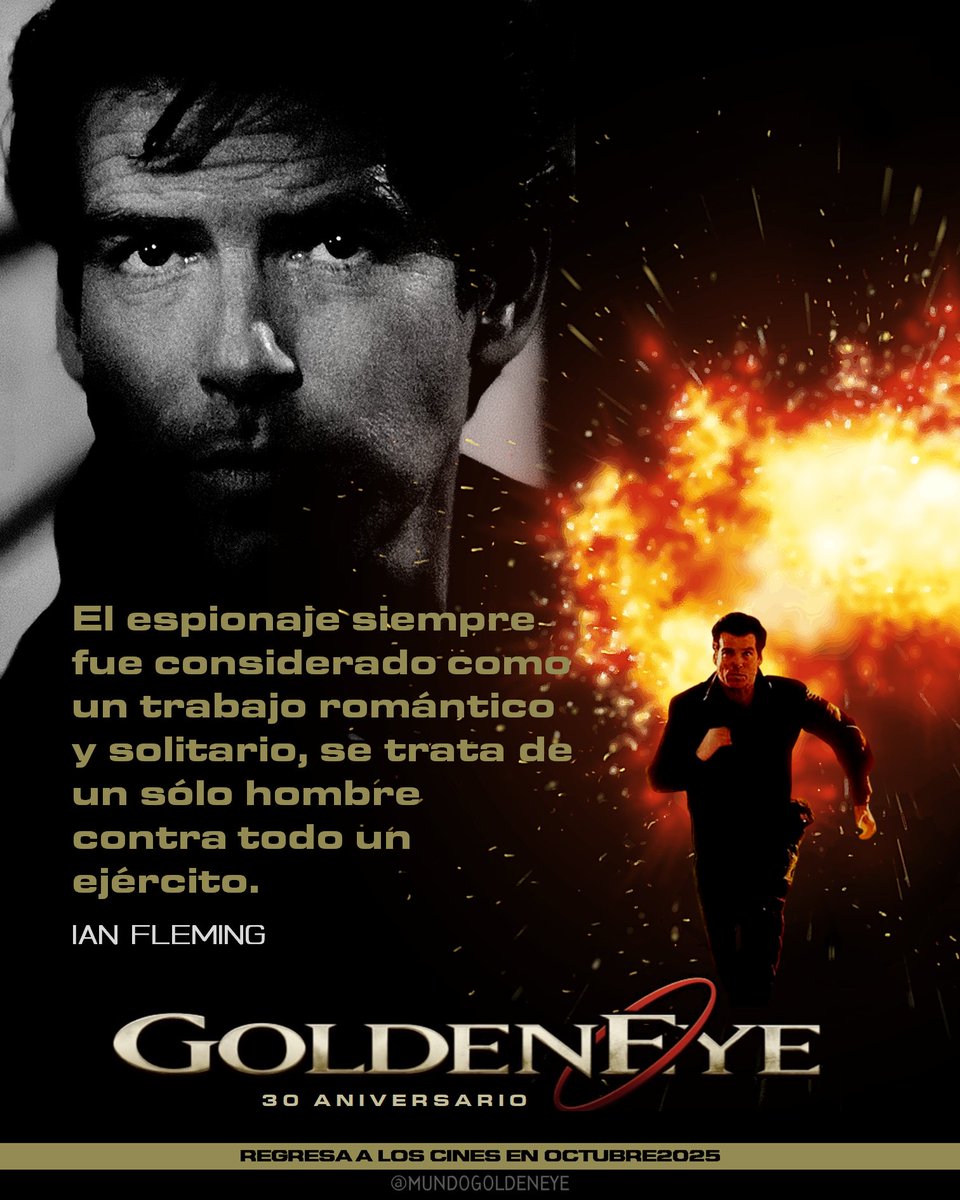 MundoGoldenEye's tweet photo. Usted conoce el nombre. Usted conoce el número.
#GoldenEye regresa a los cines de México este jueves. Entradas disponibles en @cinemex: https://t.co/TY8xXuCJTR
#GoldenEye30 #MundoGoldenEye https://t.co/88GvzNnSOv