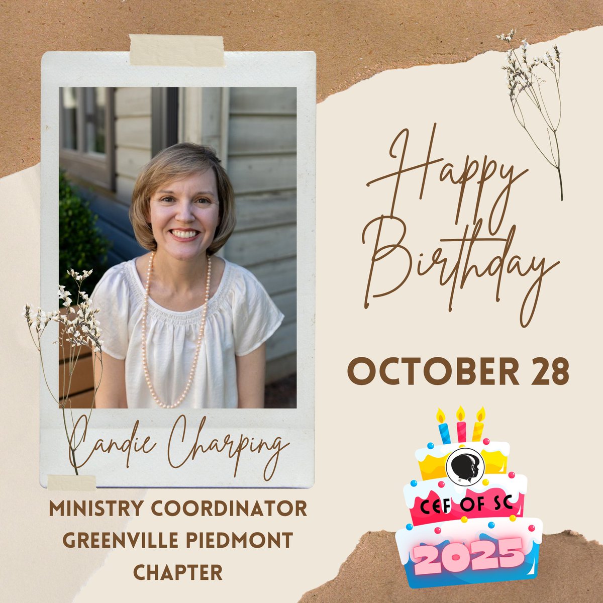 CEFofSC's tweet image. HAPPY BIRTHDAY, CANDIE! 🎉