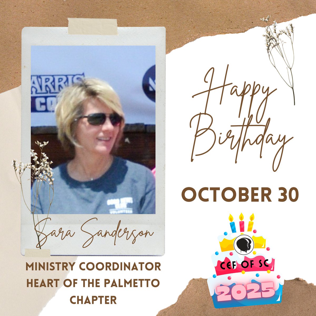 CEFofSC's tweet image. HAPPY BIRTHDAY, SARA! 🧁