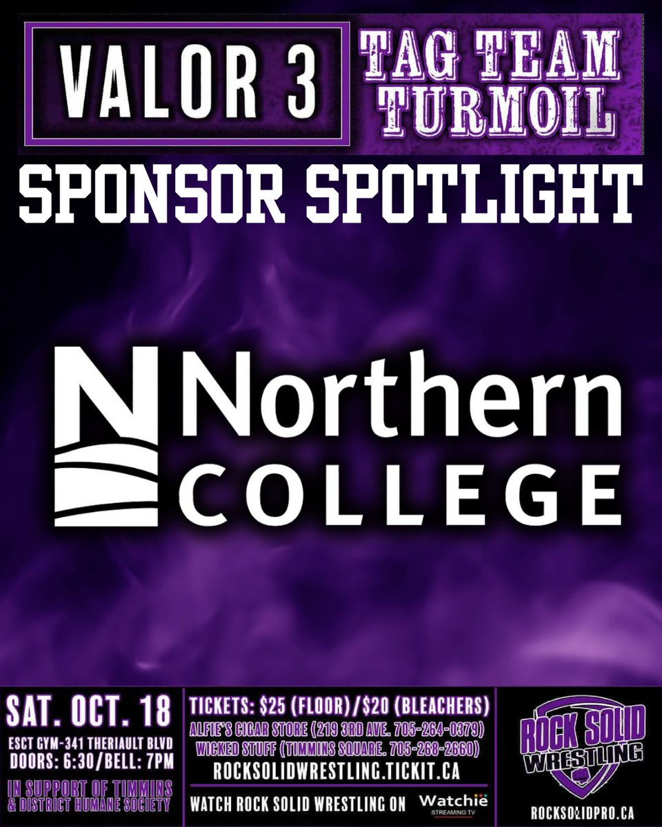 RockSolidPro's tweet photo. 🚨 SPONSOR SPOTLIGHT: NORTHERN COLLEGE 🚨 

No matter where you are or where you want to go, Northern College will have programming options that suit your individual needs and lifestyle. https://t.co/Eaf5O8VYjx