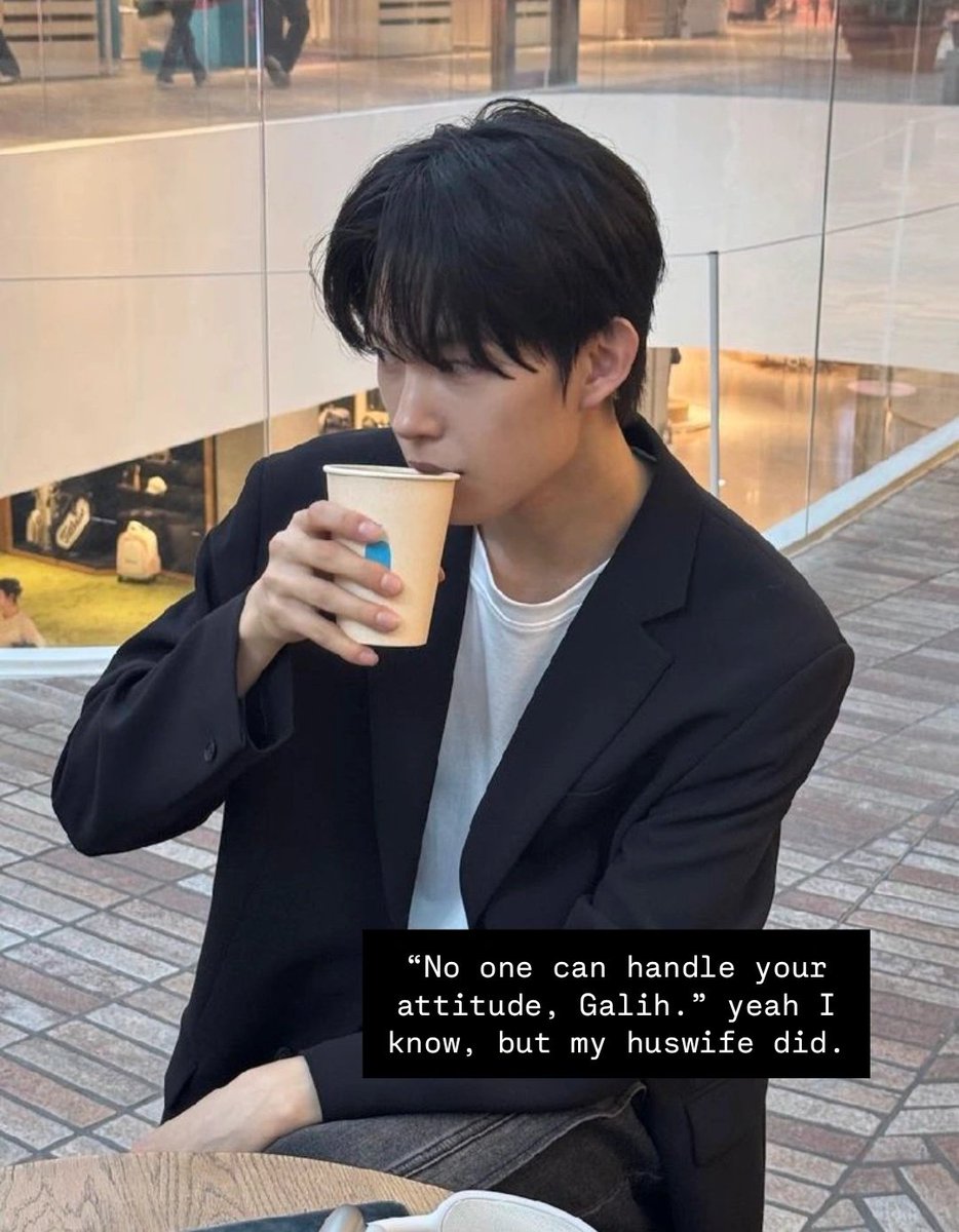 unseriousning's tweet image. “𝙣𝙤 𝙤𝙣𝙚 𝙘𝙖𝙣 𝙝𝙖𝙣𝙙𝙡𝙚 𝙮𝙤𝙪𝙧 𝙖𝙩𝙩𝙞𝙩𝙪𝙙𝙚.” [Abi-Amih ver.]
; geonlong / woolong few tweet au.