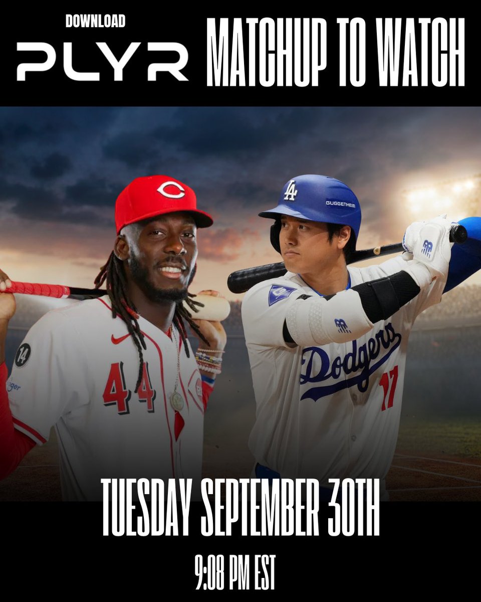 PLYR_App's tweet photo. Add Elly &amp; Shohei to your PLYR lineup and don’t miss any of the action tonight 🔥 https://t.co/z6Hd4gACpW
