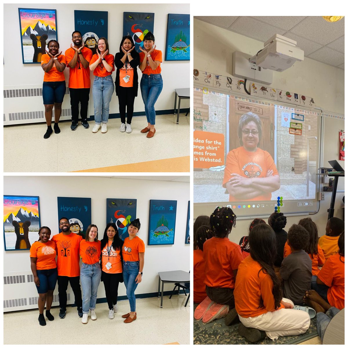 Honouring the National Day of Truth and Reconciliation. #EveryChildMatters #OrangeShirtDay 
<a href="/OttCatholicSB/">Ottawa Catholic School Board</a> <a href="/AssumptionOCSB/">Assumption School</a>