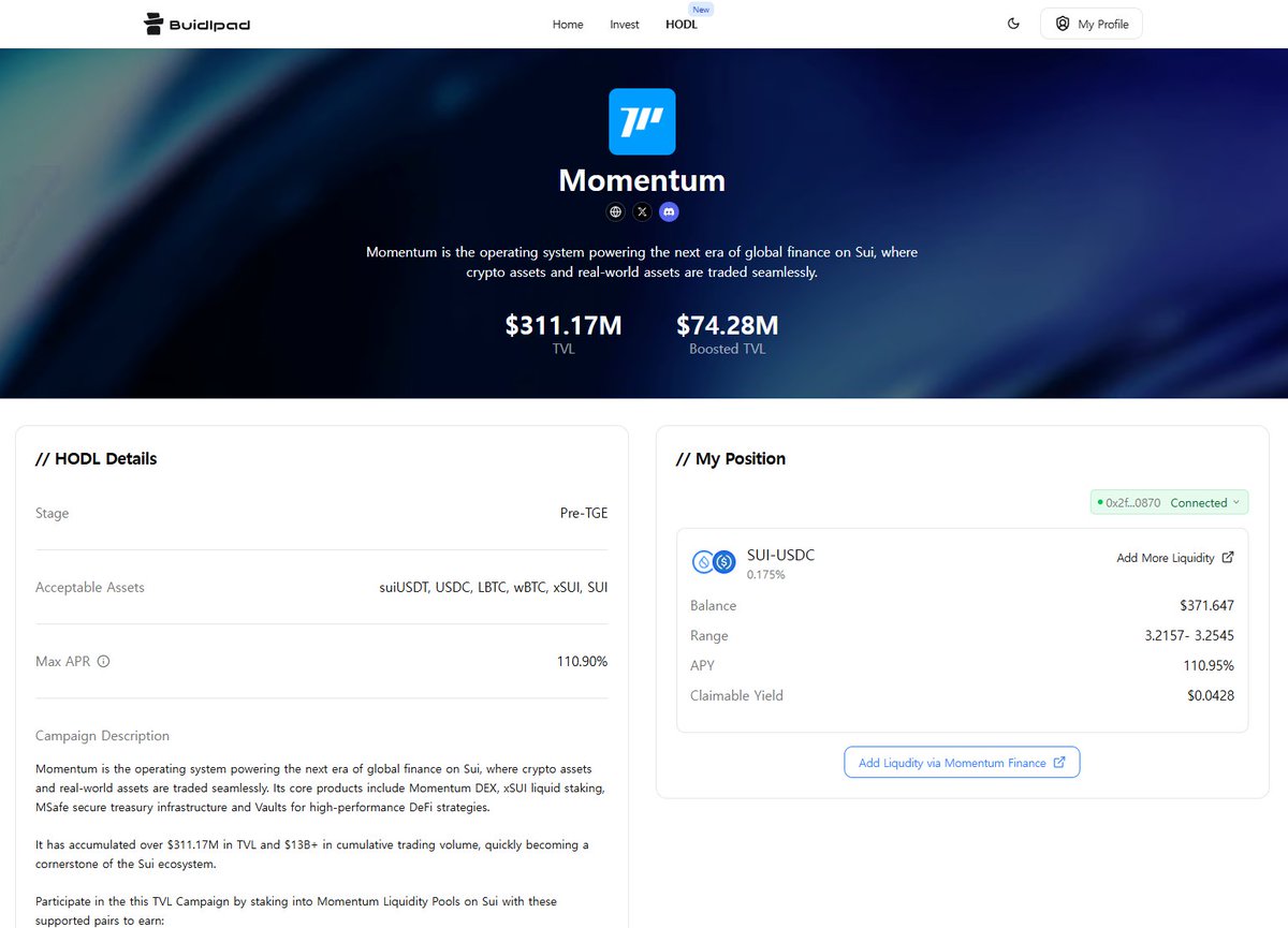 0xsoodal05's tweet image. Momentum Deed NFT를 얻을 기회!

이런 꿀통 이벤트는 필참해야죠~

@MMTFinance  예치작도 하고 
이벤트 참여도 하고 일석이조 입니당

------------------------

코같투님의 이벤트 상품은 Deed NFT 총 5개 !!!

4개는 비들패드에 연동한 Momentum HODL 인증샷
1개는 모멘텀 KBW2025에 참가한…