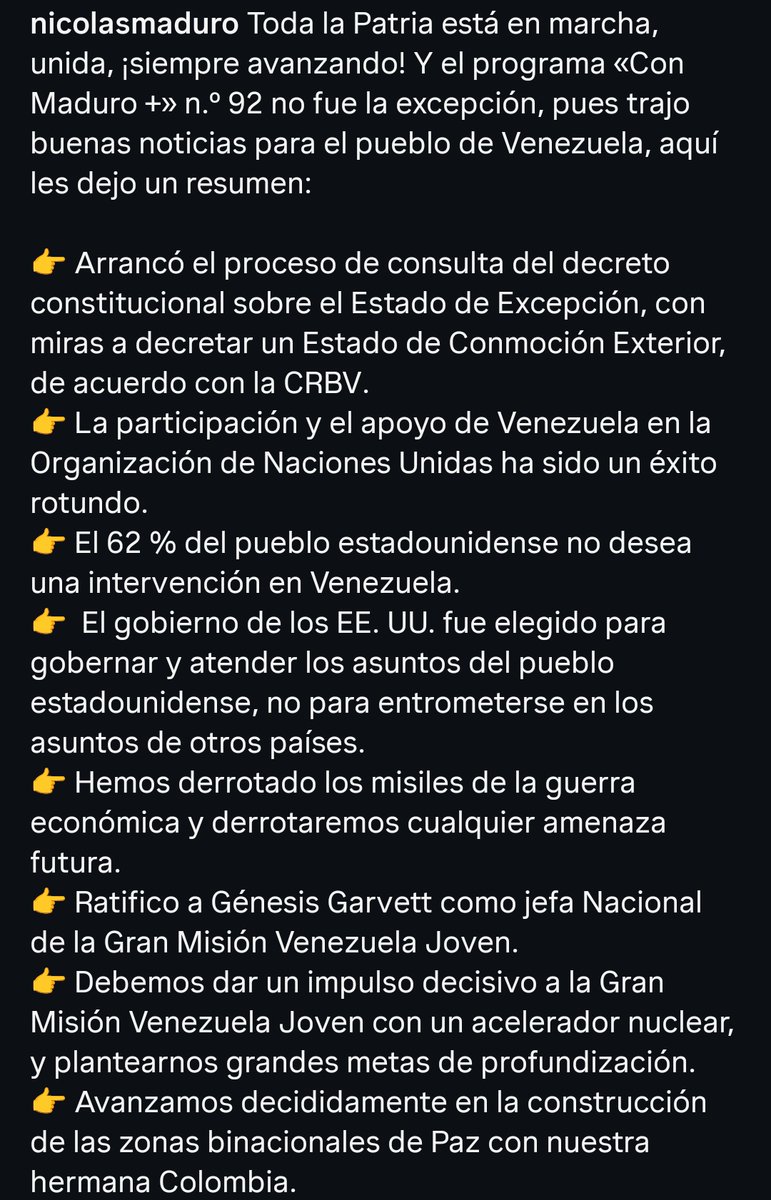 Darkaz456325's tweet photo. #VenezuelaIndestructible #EsperanzaCalleYPaz #YoSigoAMaduro🔥🔥 #vdv @nicolasmaduro @luchaalmada15 @mippcivzla https://t.co/uzS2daUL2V
