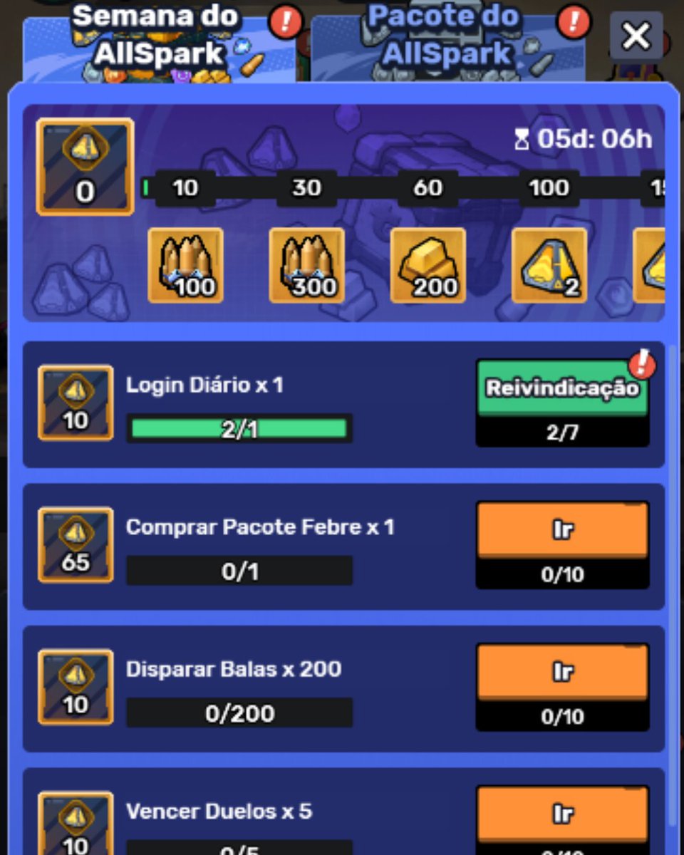 trovobrasil's tweet image. Como vai o progresso do evento Semana AllSpark? 👀
Está quase terminando todos marcos ou nem começou? 🤔
Corre que ainda dá tempo de participar! 😎

Este evento termina no dia 5 de outubro de 2025.

#battleground #trovo #trovolive #game #jogo #evento