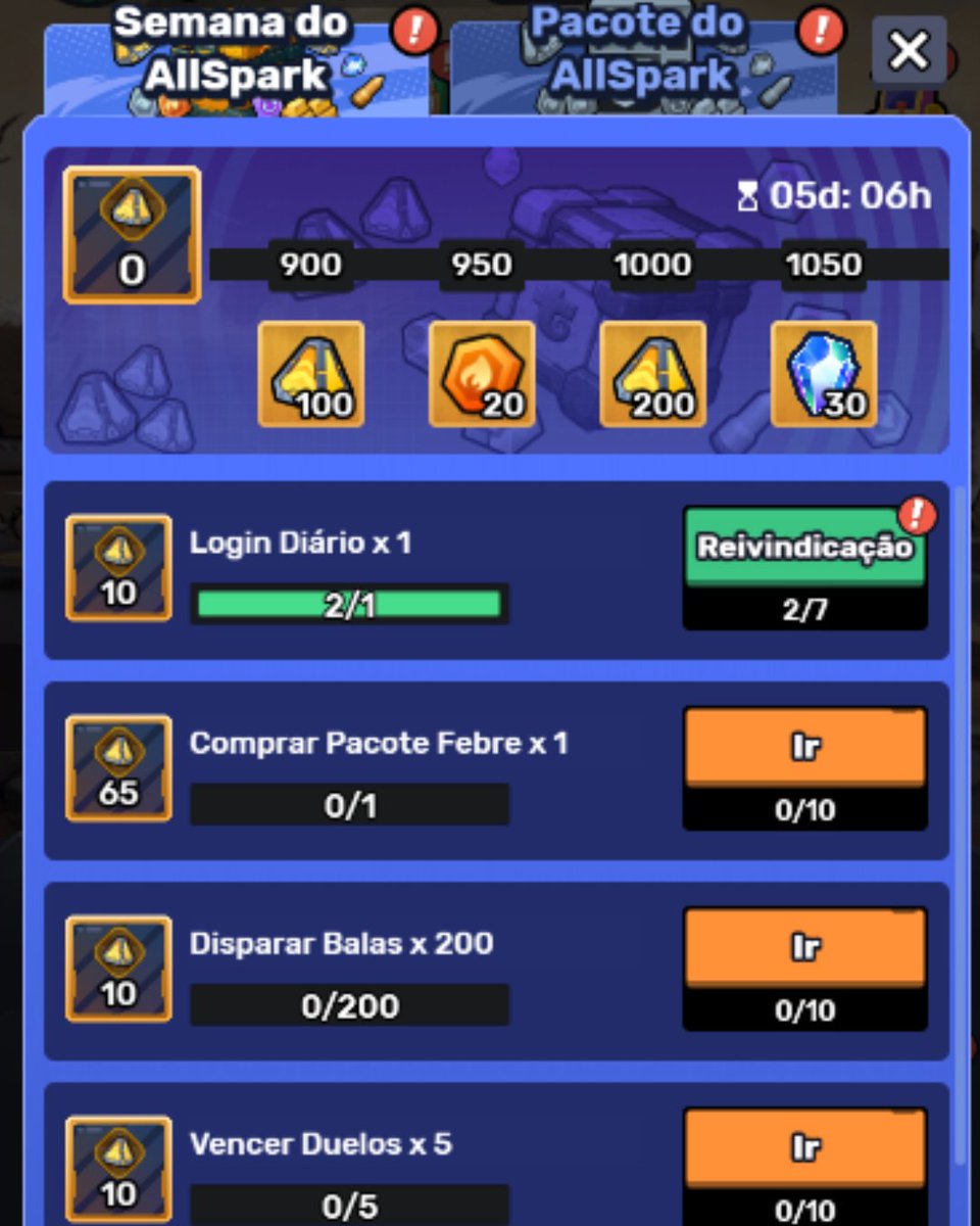 trovobrasil's tweet image. Como vai o progresso do evento Semana AllSpark? 👀
Está quase terminando todos marcos ou nem começou? 🤔
Corre que ainda dá tempo de participar! 😎

Este evento termina no dia 5 de outubro de 2025.

#battleground #trovo #trovolive #game #jogo #evento