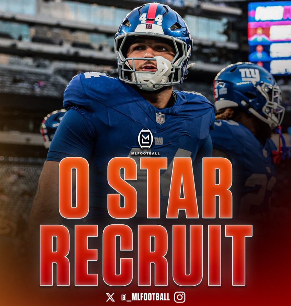 INSPIRING: #Giants RB Cam Skattebo was a ZERO STAR recruit coming out of high school, and did not hold a single offer until months after his SENIOR SEASON had ended…

At ASU, he put up over 2300 Yards and 24 TDs as a senior and was picked 105th by the Giants.

HELL OF A STORY 👏